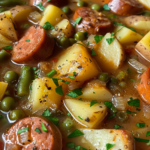 Smoked Sausage Potato Bean Soup