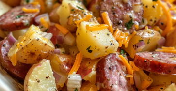 Cheesy Ranch Potatoes and Sausage