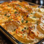 Cheesy Garlic Scalloped Potatoes
