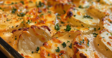 Cheesy Garlic Scalloped Potatoes