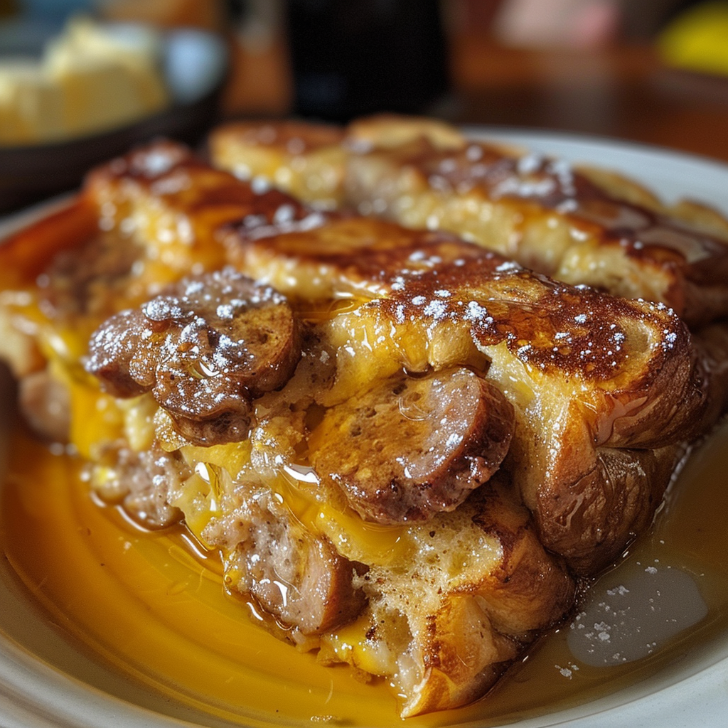 Sausage French Toast Roll