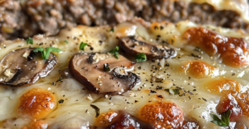 Mushroom Swiss Cheese Meatloaf