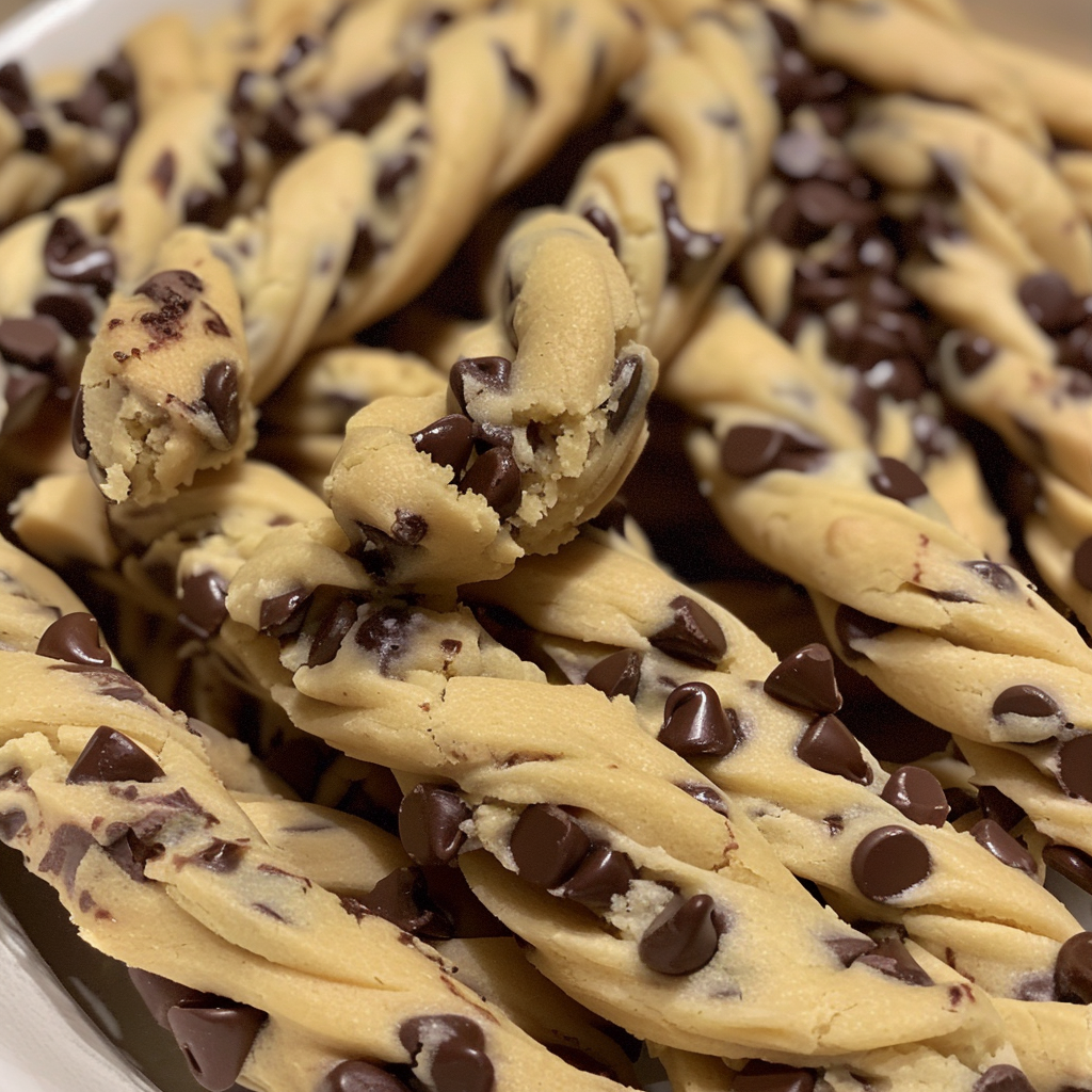 Chocolate Chip Cookie Dough Twists