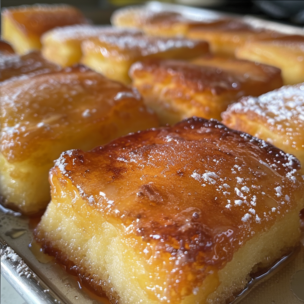 Glazed Buttermilk Beignet Squares