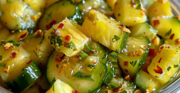 Firecracker Pineapple Cucumber Pickles