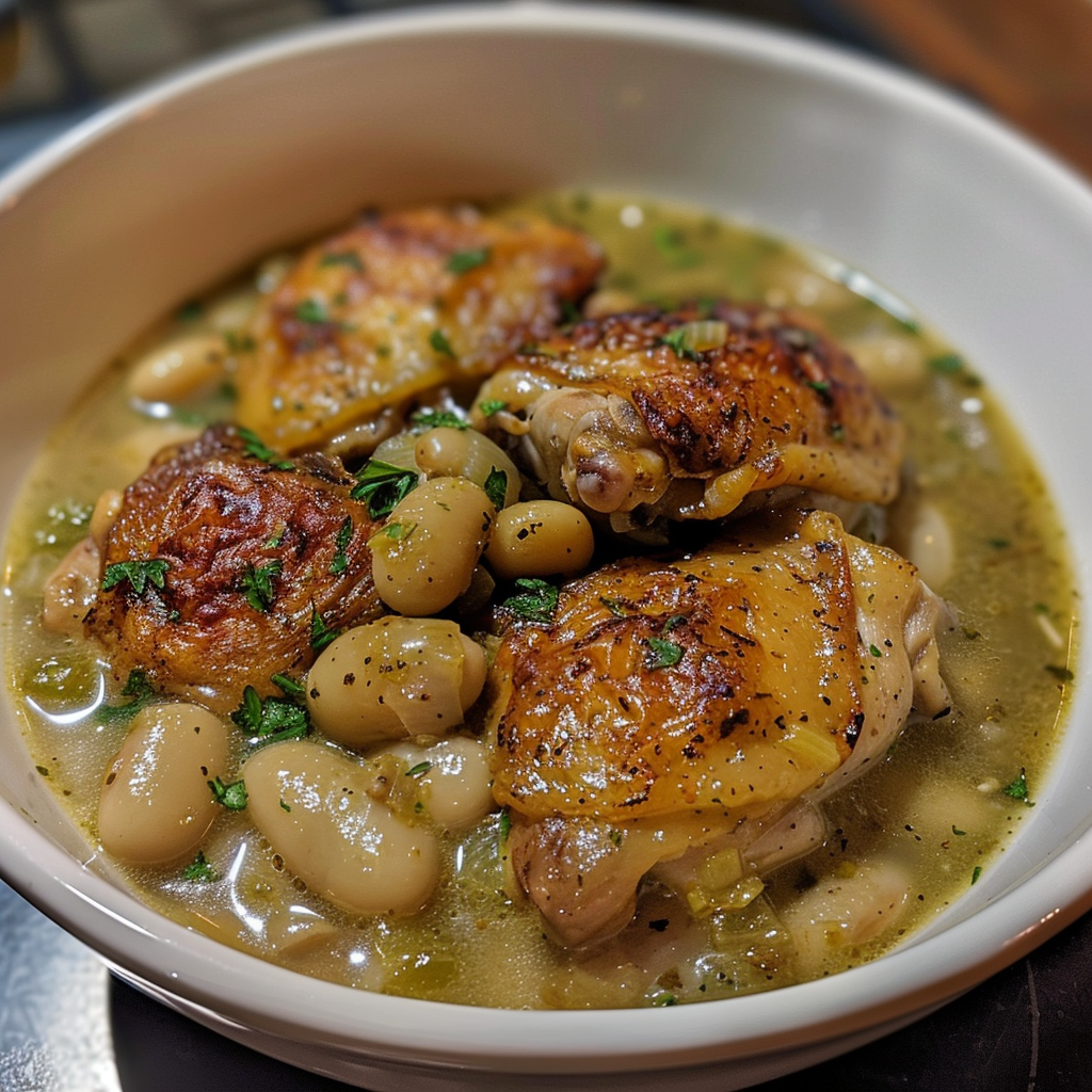 Slow Cooker Depression-Era Chicken and Lima Beans