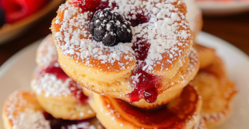 Berry Protein Pancake Bites