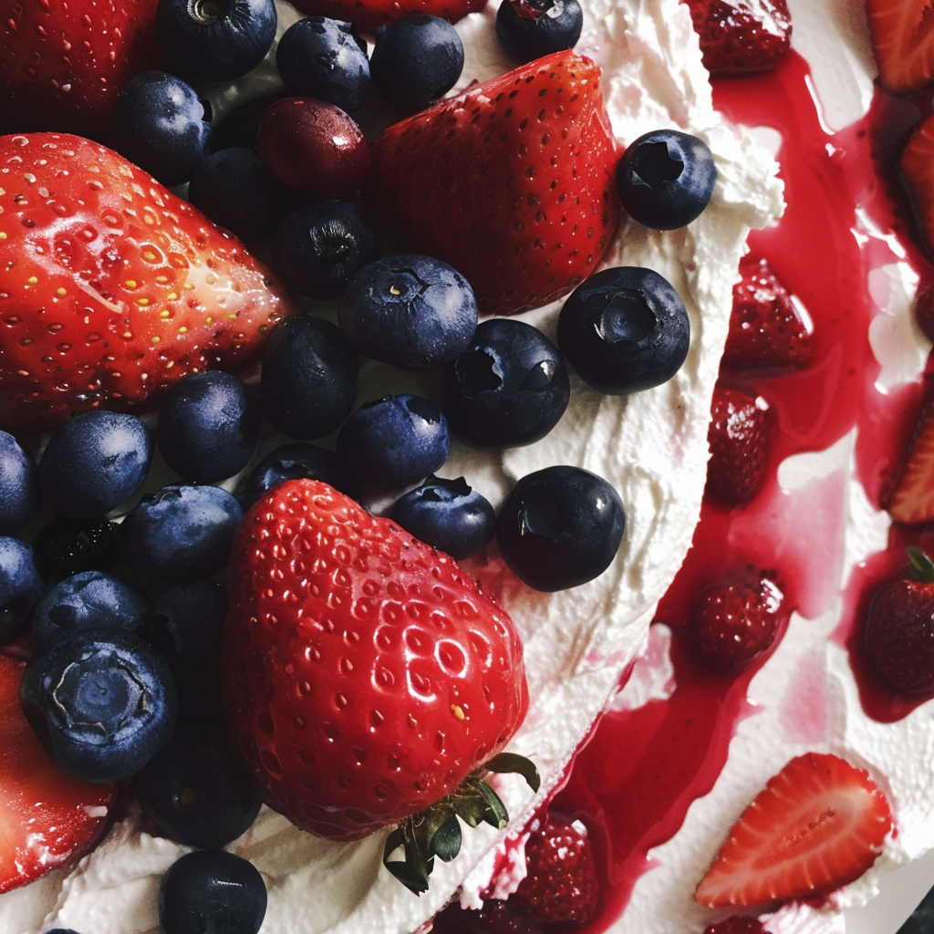 Patriotic Berry Cake