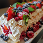 Triple Berry Angel Food Cake Roll