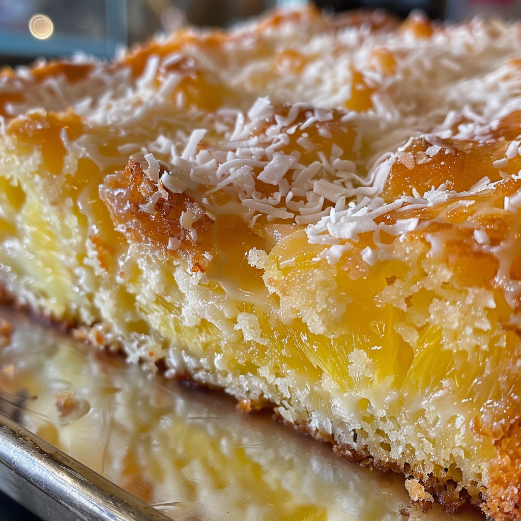 Pineapple Coconut God Bless America Cake