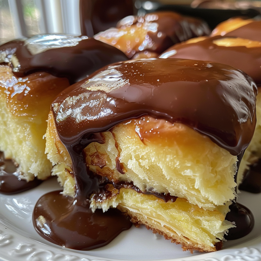 Boston Cream Hawaiian Rolls