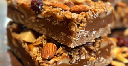 No Bake Homemade Crunch Bars