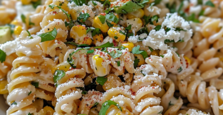 Creamy Street Corn Pasta Salad