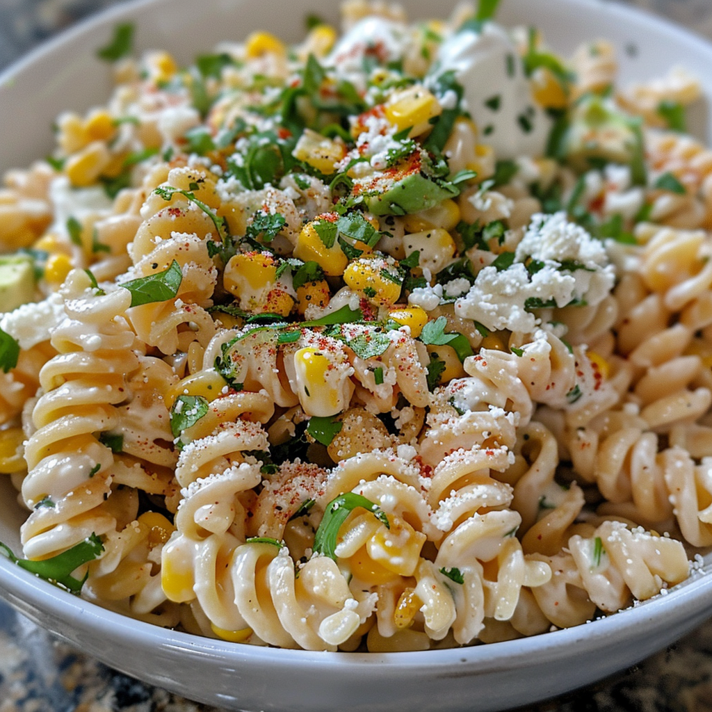 Creamy Street Corn Pasta Salad