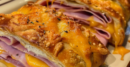 Crescent Roll Ham & Cheese Bundles