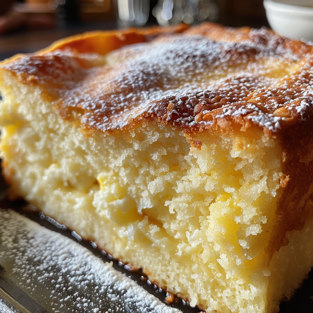 Italian Grandma's Lemon Custard Cake