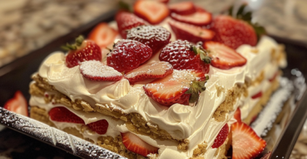 Strawberry Icebox Cake