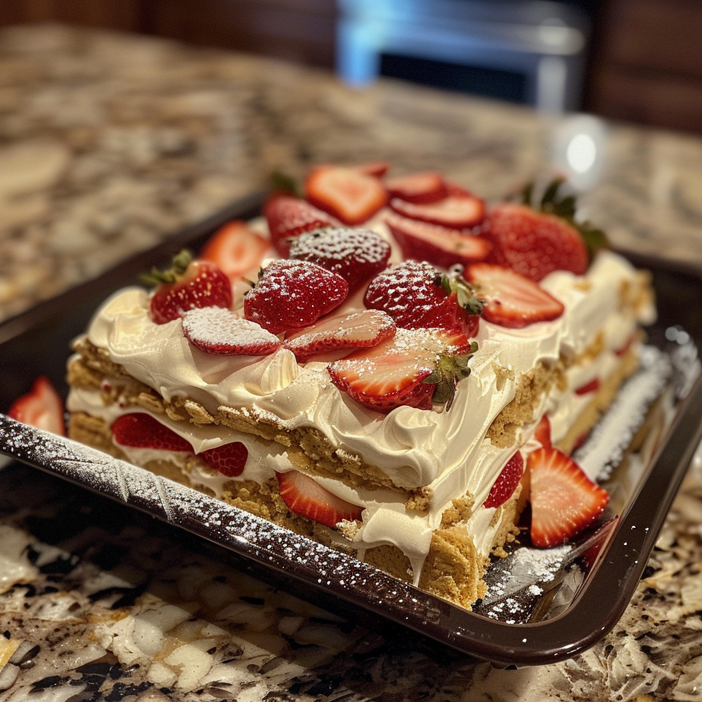 Strawberry Icebox Cake