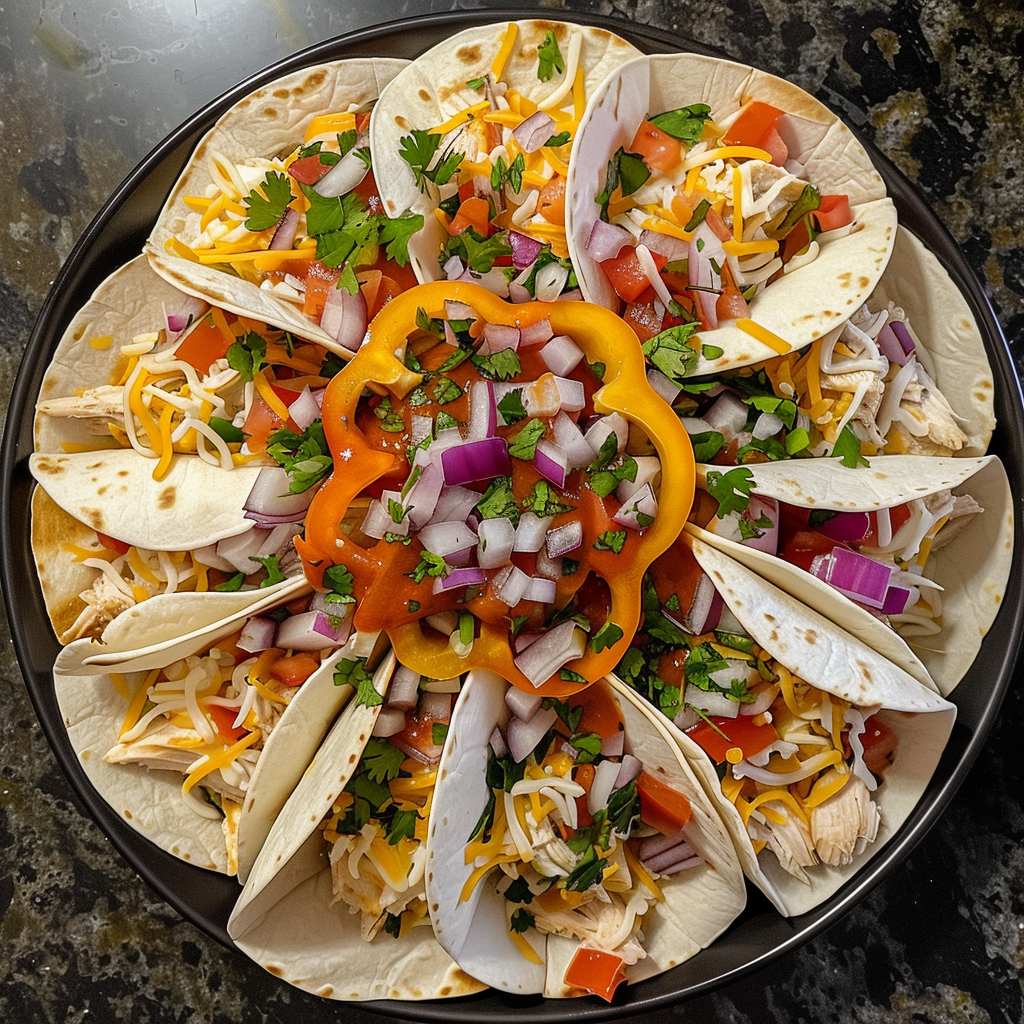 Blooming Quesadilla Ring