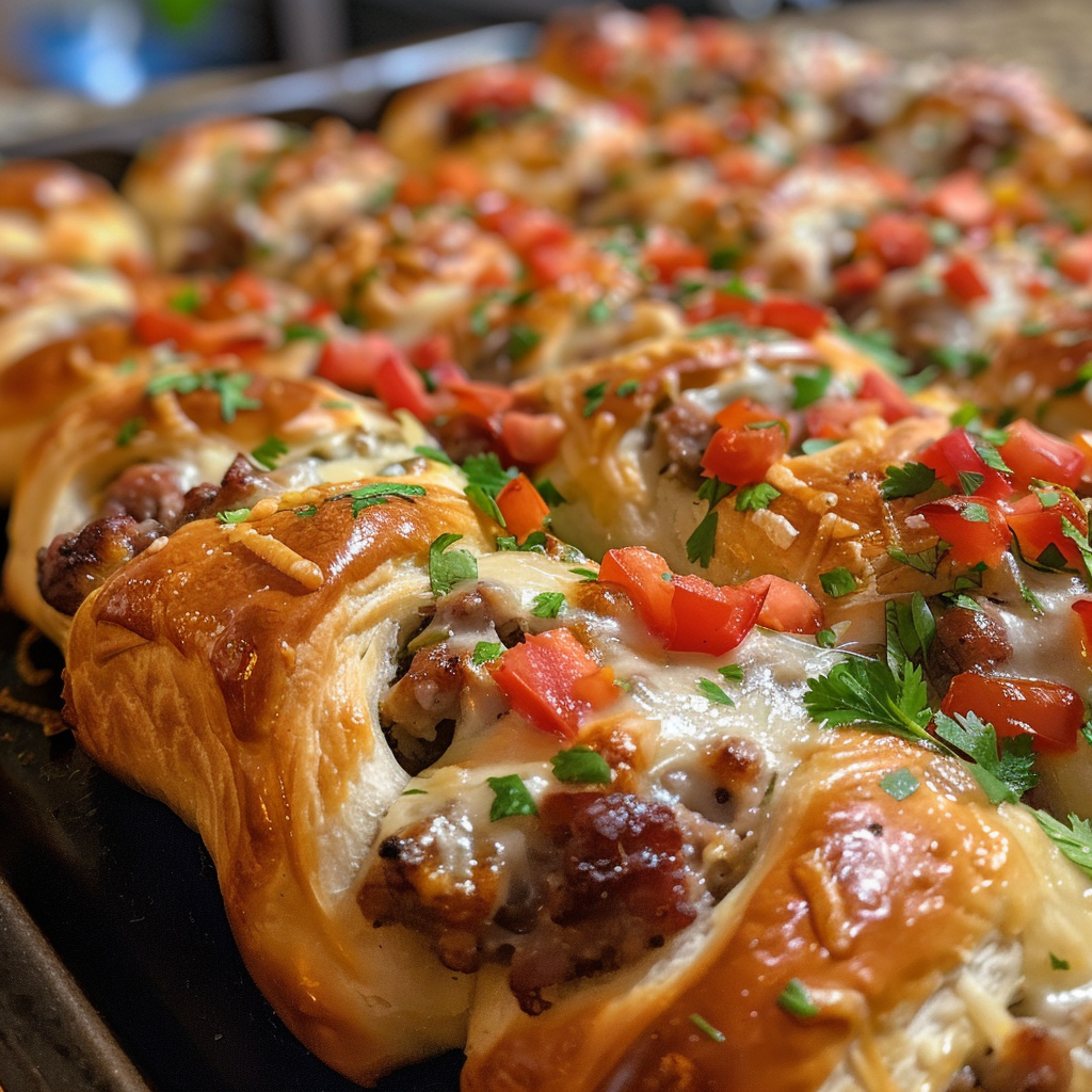 Sausage Cream Cheese Crescent Rolls