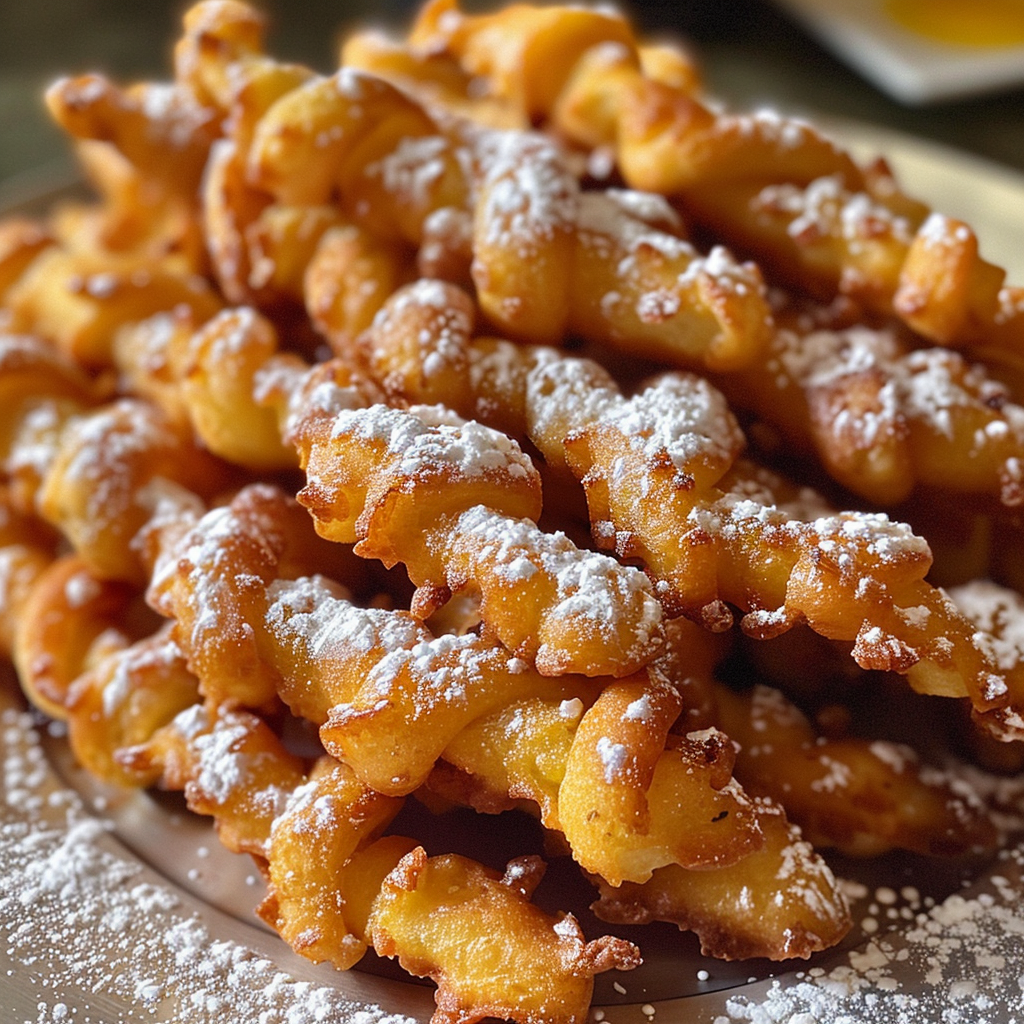 Deliciously Crispy Funnel Cake Sticks
