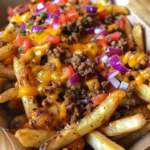 Taco Ground Beef Cheese Fries