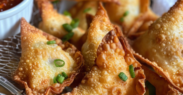 Crispy Air Fryer Crab Rangoon