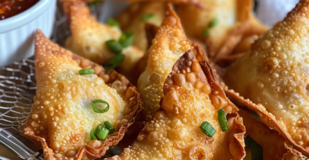 Crispy Air Fryer Crab Rangoon