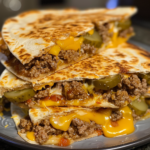 Blackstone Cheeseburger Quesadilla