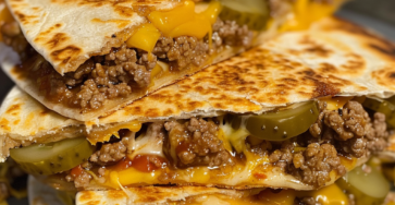 Blackstone Cheeseburger Quesadilla