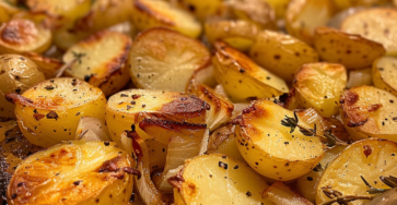 Oven-Fried Potatoes and Onions