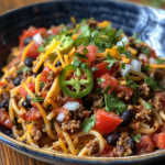 One-Pot Taco Spaghetti