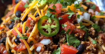 One-Pot Taco Spaghetti
