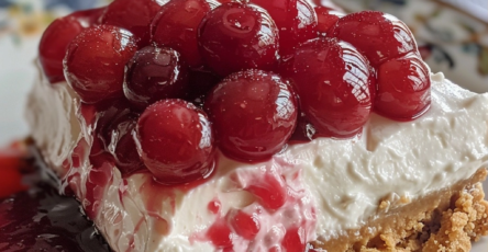 No-Bake Cherry Cheesecake