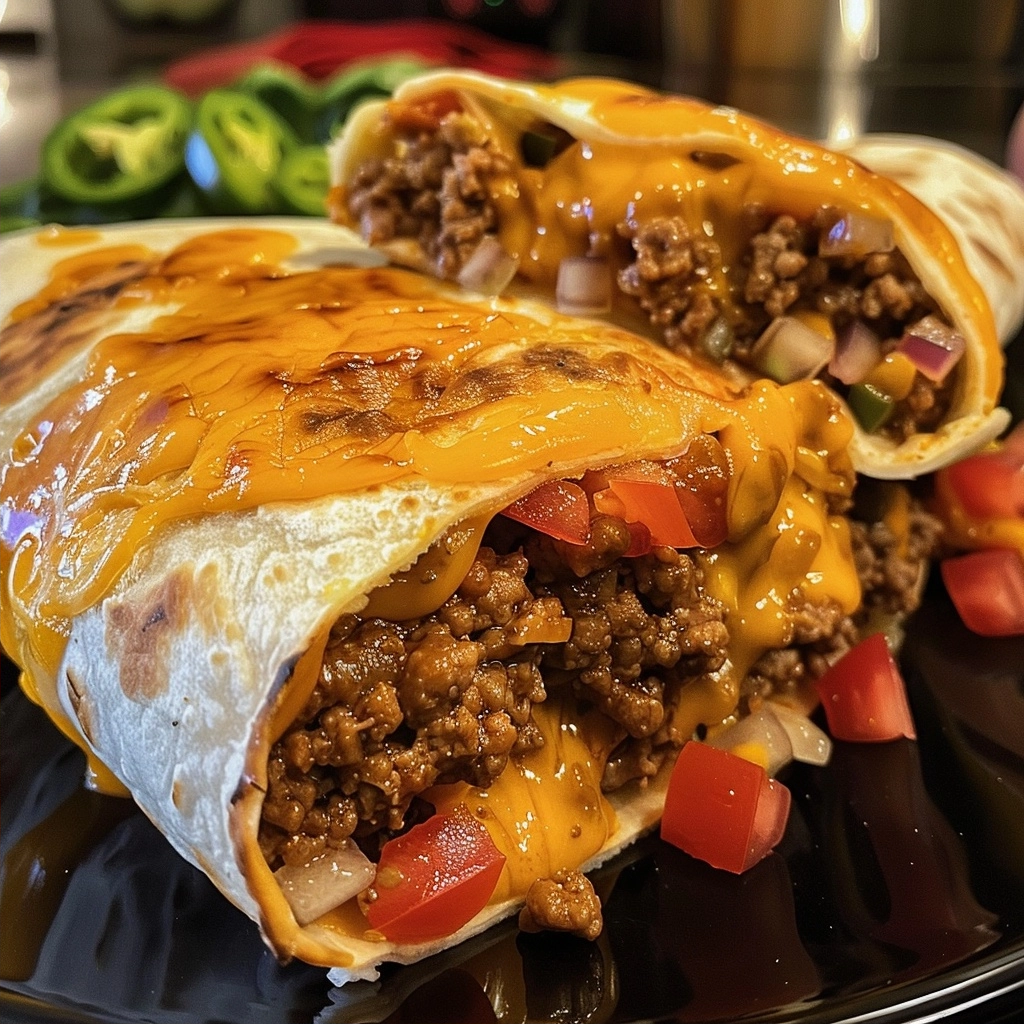 Chopped Cheese Loaded Burritos