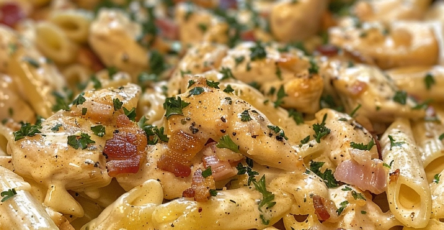 Delicious Creamy Chicken Penne Recipe