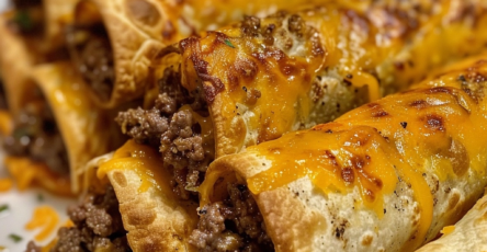 Crispy Cheesy Beef & Ranch Taquitos