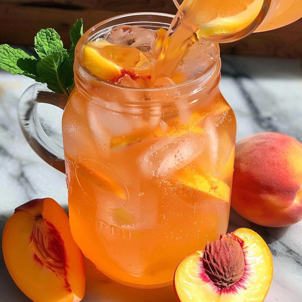 Peach Lemonade: A Refreshing Homemade Summer Drink