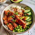 Honey Sriracha Salmon Bowls