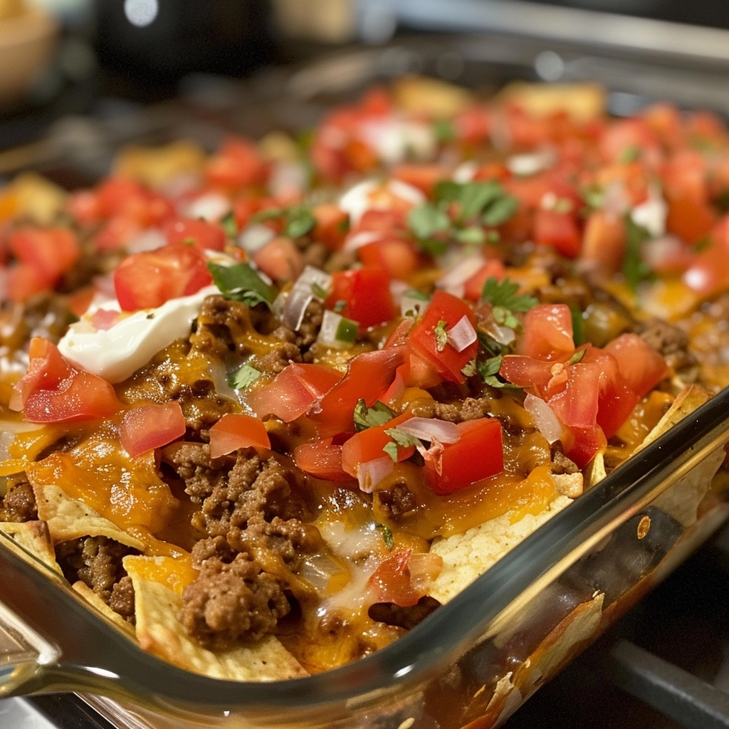Irresistible Walking Taco Casserole