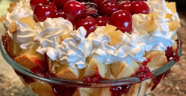 Cherry Pineapple Angel Cloud Cake