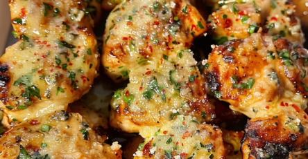 Garlic Parmesan Chicken Skewers