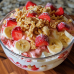 Strawberry Crunch Banana Pudding