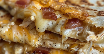 Bacon Ranch Chicken Quesadillas