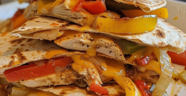 Cheesy Fajita Chicken Quesadillas