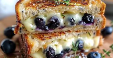 Crispy Blueberry Grilled Cheese
