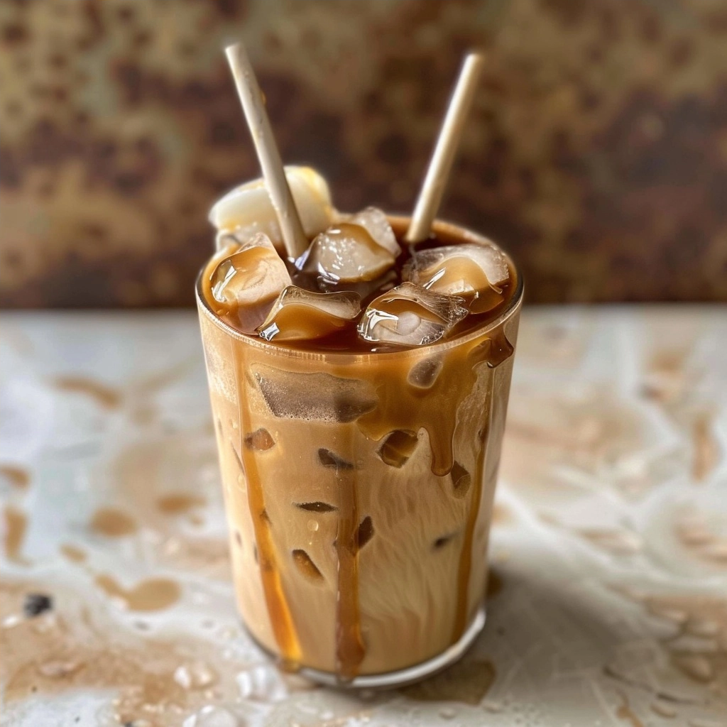 Homemade Caramel Iced Coffee