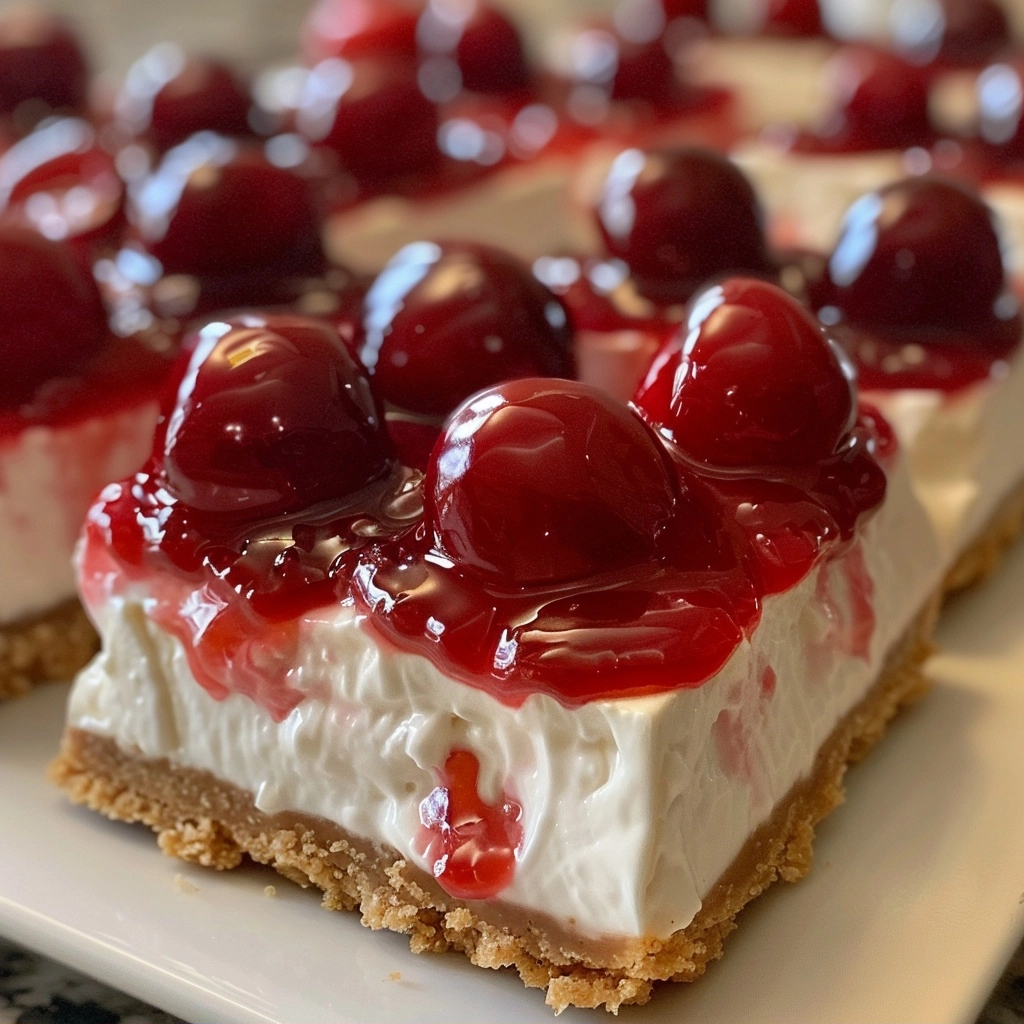 No-Bake Cherry Cheesecake Bites