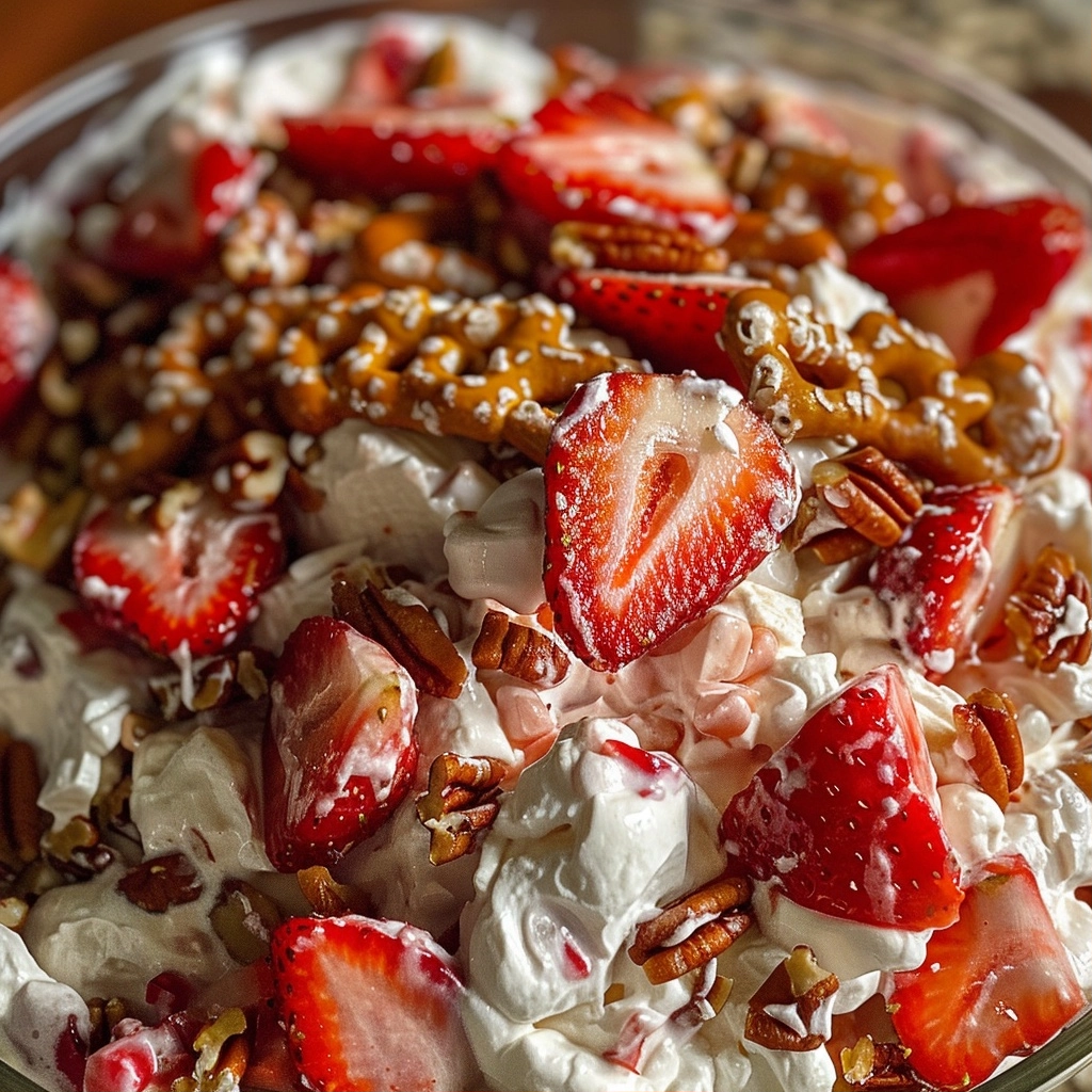 Strawberry Crackle Salad: A Perfect Blend of Sweet, Crunchy, and Creamy