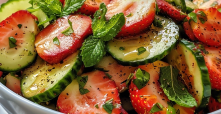 Cucumber Strawberry Salad